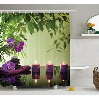 Shop Spa Decor Curtain Set Bathroom Accessories 69w X 70l Inches