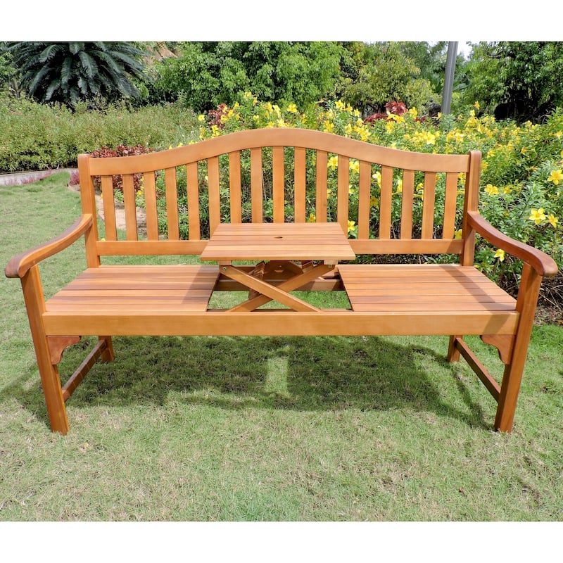 Royal Fiji 5-Foot Garden Bench with Table