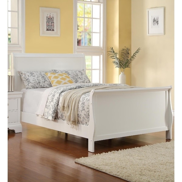 Shop Copper Grove Dock White Full Wooden Sleigh Bed - On ...