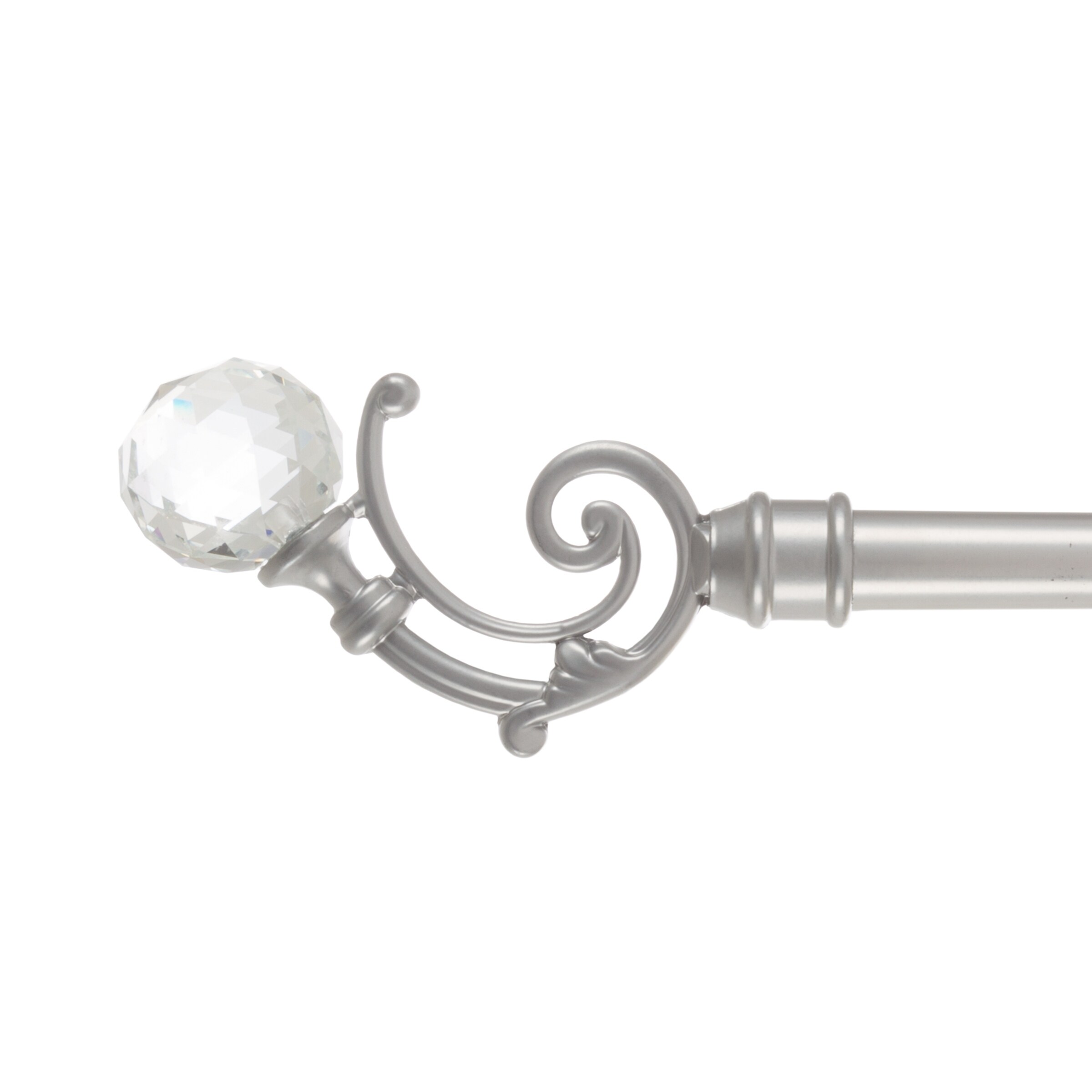 Shop Windsor Home Glass Finials Curtain Rod Free Shipping On