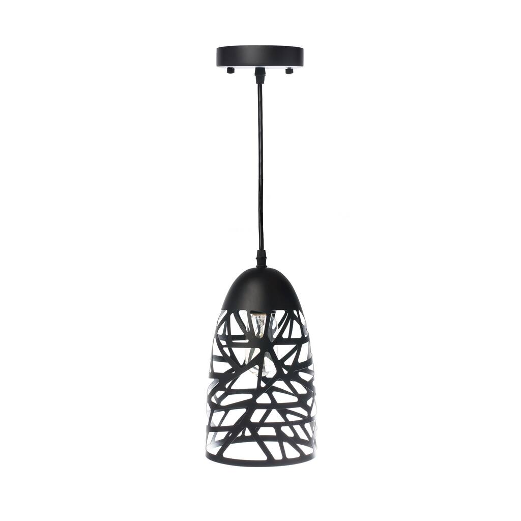 Modern Touch Beehive Pendant Lamp-Black