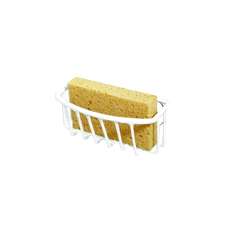Kitchen Details Sponge Holder in White - 5.5"X2.6"X2.4"