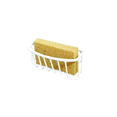 Kitchen Details Sponge Holder in White - 5.5"X2.6"X2.4"