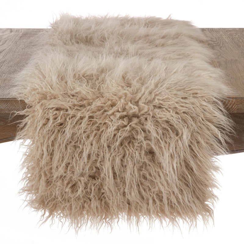 Mongolian Faux Fur Runner