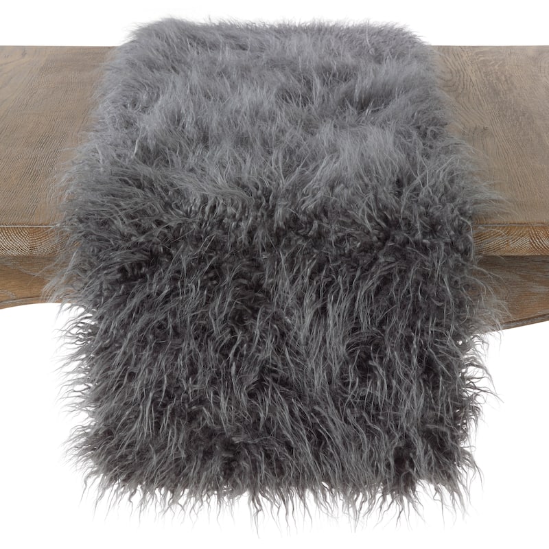 Mongolian Faux Fur Runner