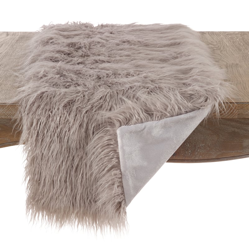 Mongolian Faux Fur Runner