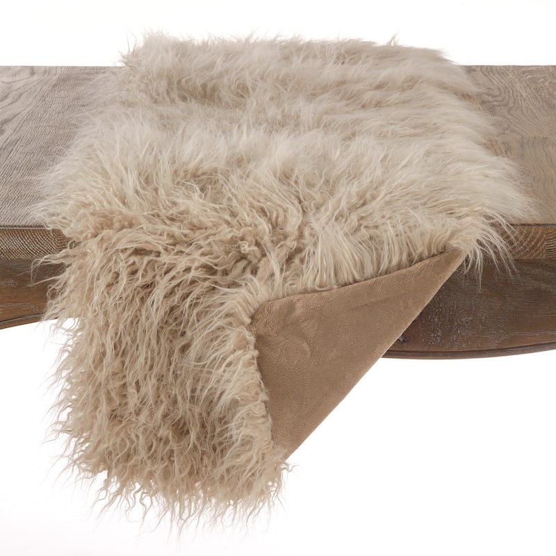 Mongolian Faux Fur Runner