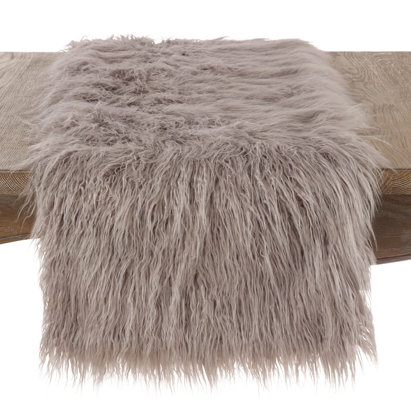 Mongolian Faux Fur Runner