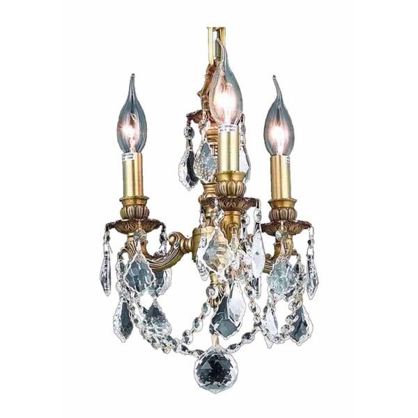 Fleur Illumination Collection Pendant D:10in H:10in Lt:3 French Gold ...