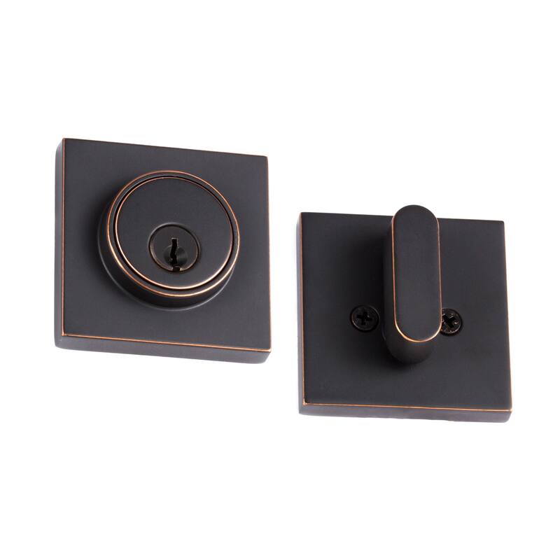 Sure-Loc Square Modern Deadbolt - Bronze