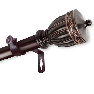 InStyleDesign Risler 1 inch Diameter Adjustable Curtain Rod