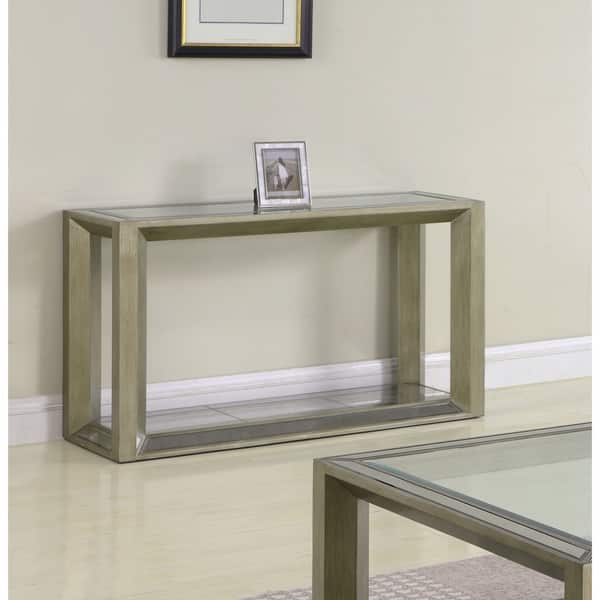 Best Master Furniture Pascual Glass Sofa Table On Sale Overstock