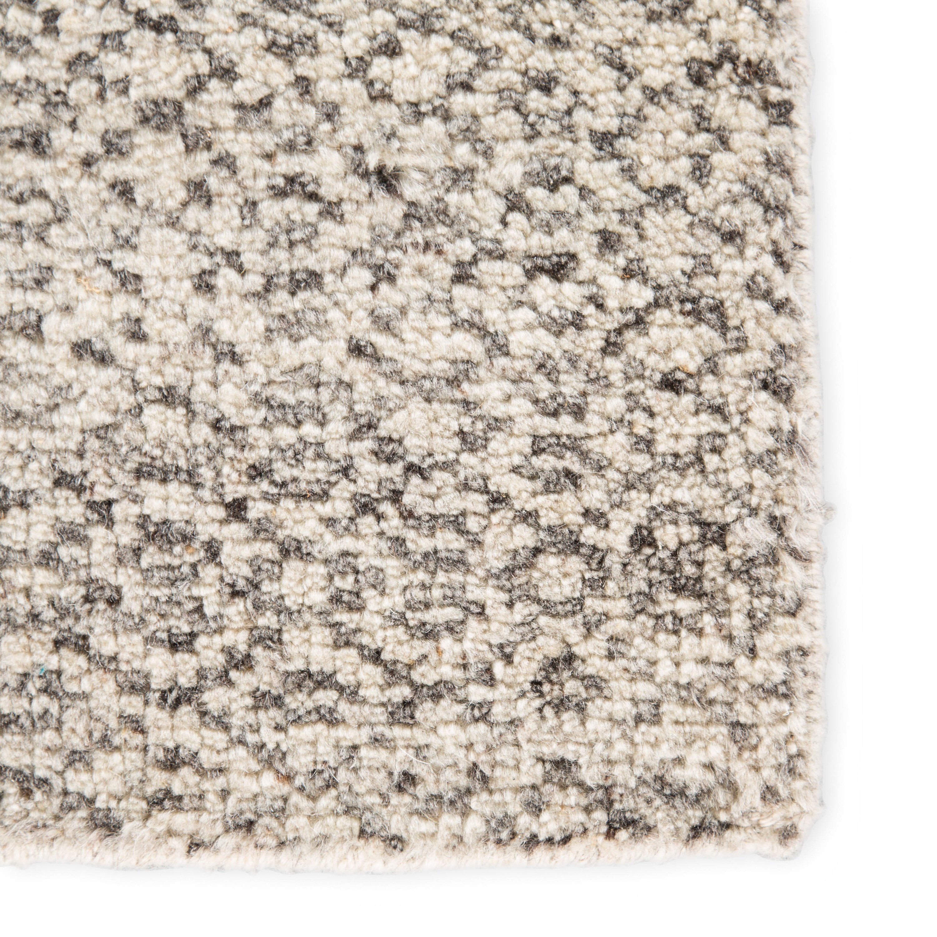 Kelis Hand Knotted Geometric Ivory Dark Gray Area Rug 10 X Dark Gray Area Rug