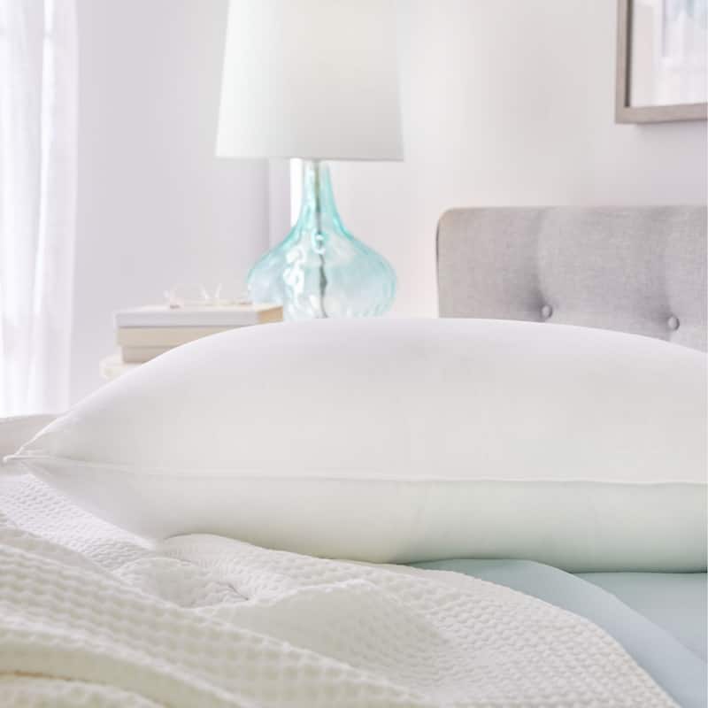 1221 Bedding Hotel Feather and Down Chamber Pillow - White