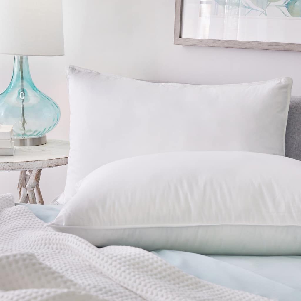 1221 Bedding Hotel Feather and Down Chamber Pillow - White