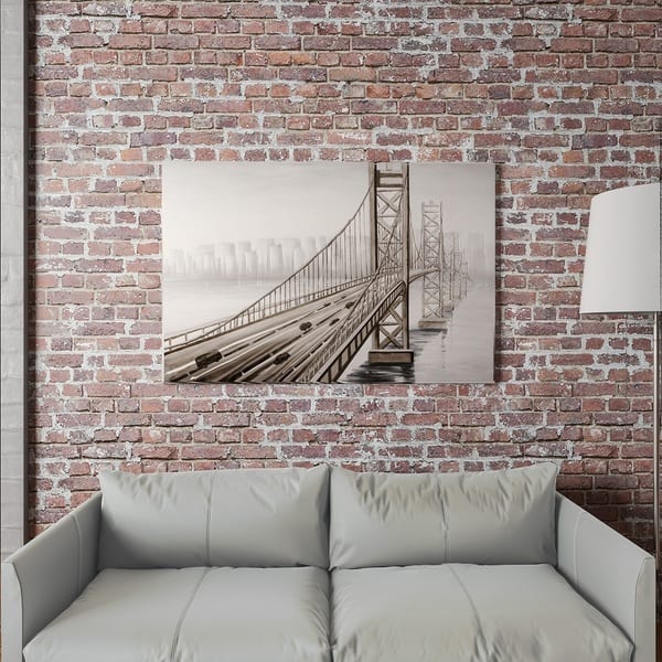 slide 1 of 4, Yomemite Home Decor City Overpass Canvas Wall Art - Multi-color