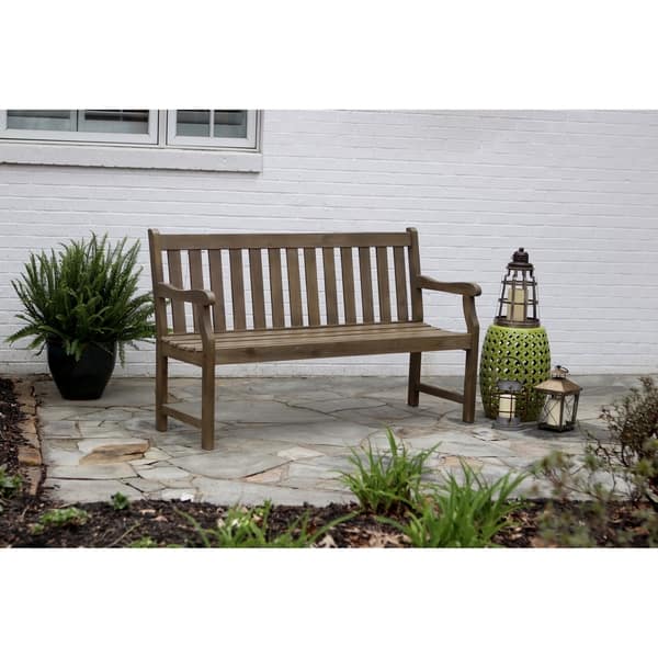 Shop Henley 3 Seat Outdoor Bench Overstock 20657804 White