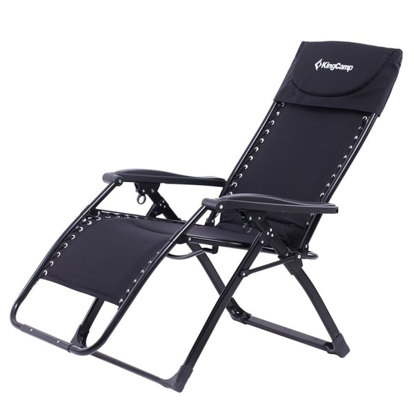 Shop KingCamp Zero Gravity Oversized Padded Free-Adjustment Heavy Duty Chair - Free Shipping 