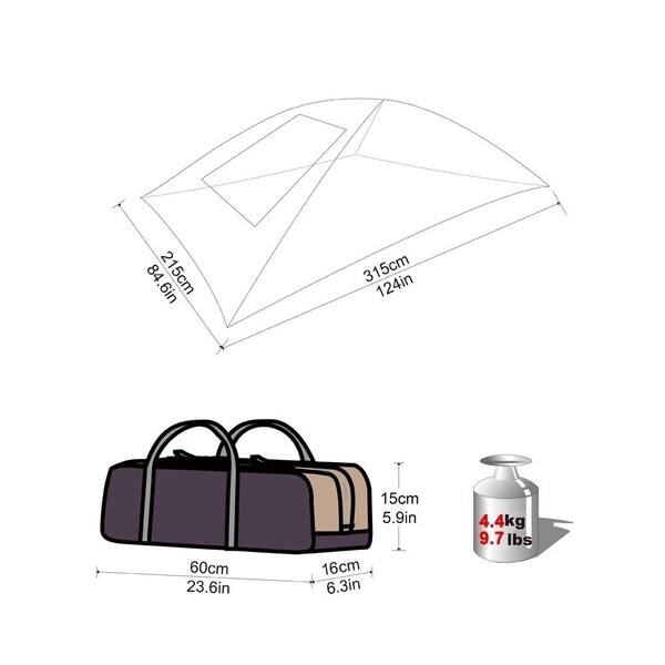 Shop Compass Awning Sun Shelter Auto Canopy Camper Trailer Tent Roof Top For Beach Overstock 20657866