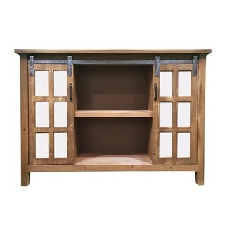Overstock Holland Grace Two Door Wood Slider Cabinet (MDF - Blue)