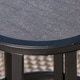 preview thumbnail 4 of 4, Carlo Outdoor Industrial 11-inch Ceramic Tile Side Table by Christopher Knight Home