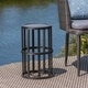 preview thumbnail 3 of 4, Carlo Outdoor Industrial 11-inch Ceramic Tile Side Table by Christopher Knight Home