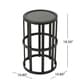 preview thumbnail 6 of 4, Carlo Outdoor Industrial 11-inch Ceramic Tile Side Table by Christopher Knight Home