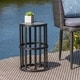 preview thumbnail 1 of 4, Carlo Outdoor Industrial 11-inch Ceramic Tile Side Table by Christopher Knight Home