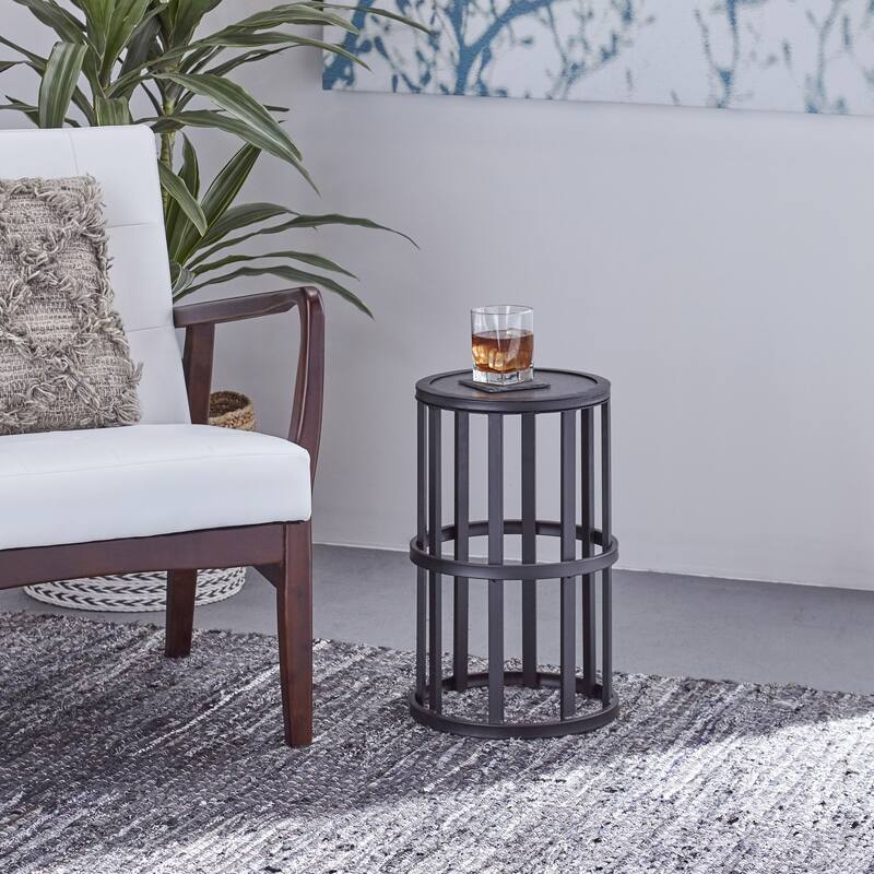 Aaleah Industrial 11-inch Side Table by Christopher Knight Home