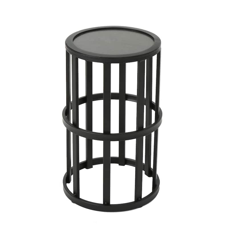 Aaleah Industrial 11-inch Side Table by Christopher Knight Home - Grey