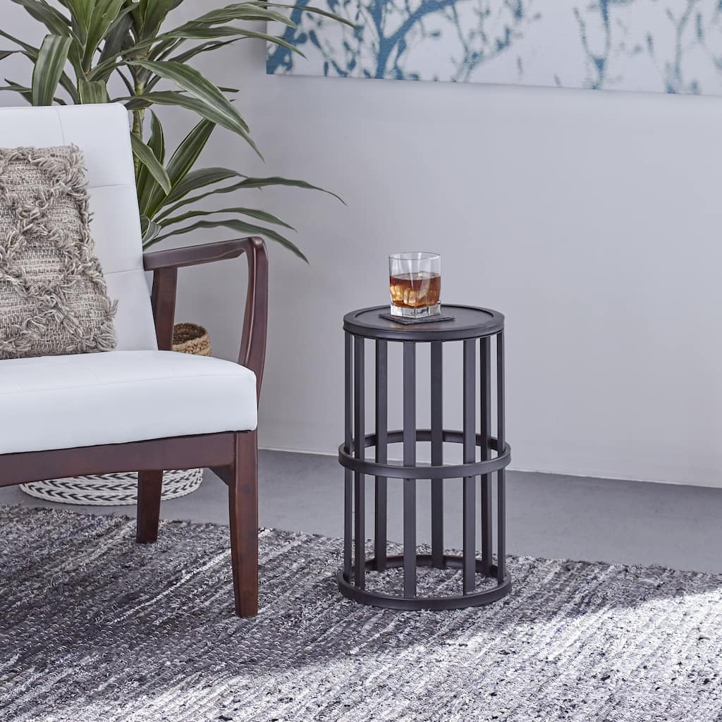 Aaleah Industrial 11-inch Side Table by Christopher Knight Home