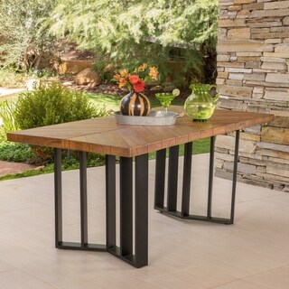Shop Verona Outdoor Rectangle Light-Weight Concrete Dining Table by ... Shop Verona Outdoor Rectangle Light-Weight Concrete Dining Table by ...