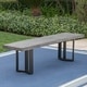 preview thumbnail 7 of 9, Verona Outdoor Light-Weight Concrete Dining Bench by Christopher Knight Home