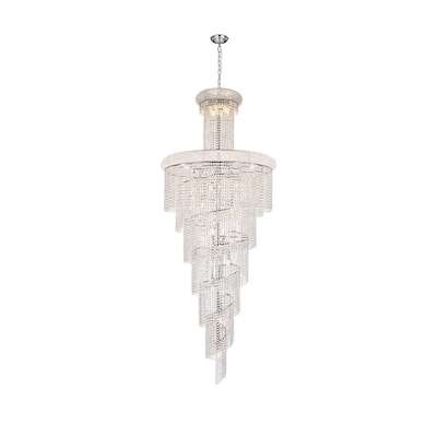 Fleur Illumination 32 light Chrome Chandelier