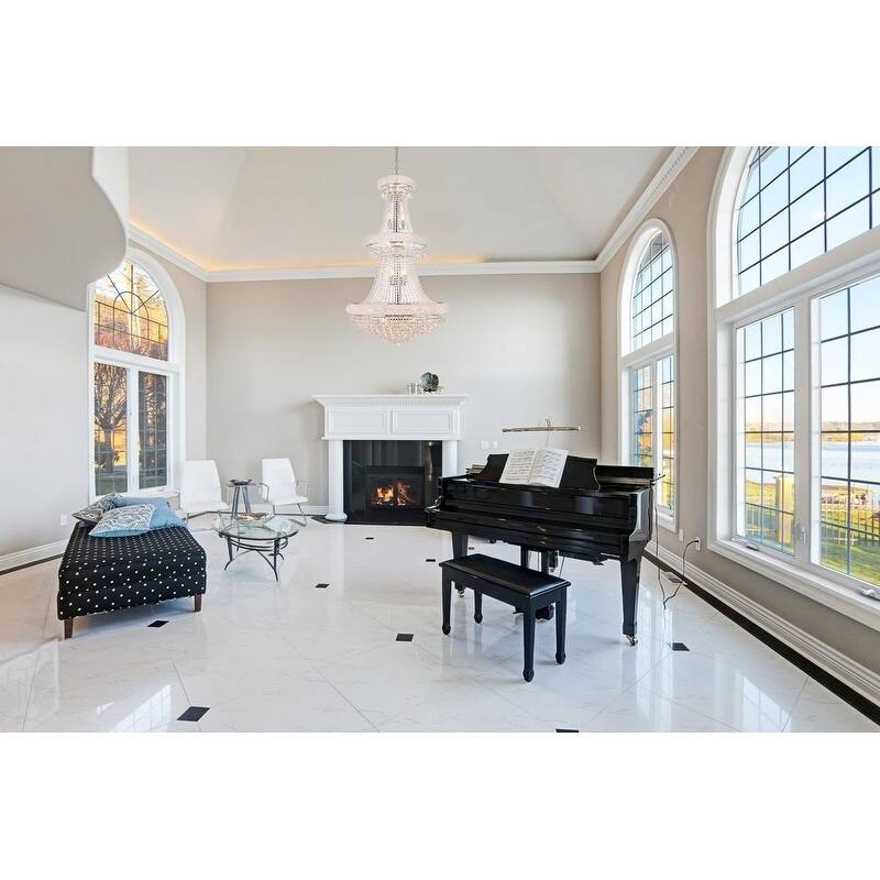Fleur Illumination 32 light Chrome Chandelier