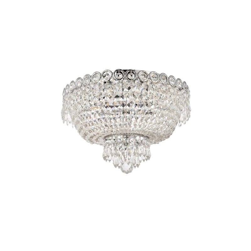 Fleur Illumination 4 light Chrome Flush Mount