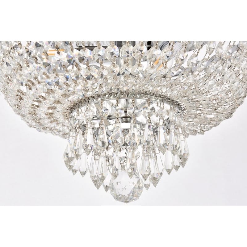 Fleur Illumination 4 light Chrome Flush Mount