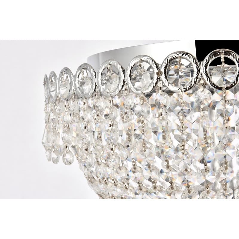 Fleur Illumination 4 light Chrome Flush Mount