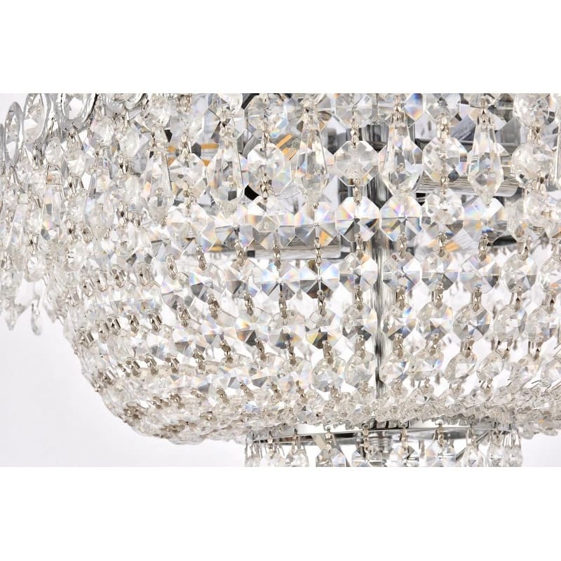 Fleur Illumination 4 light Chrome Flush Mount