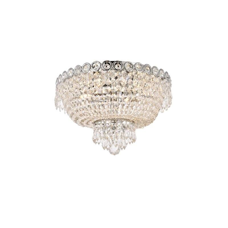 Fleur Illumination 4 light Chrome Flush Mount
