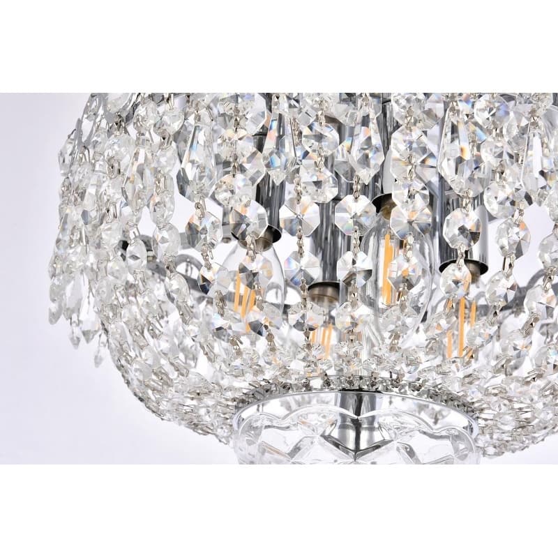 Fleur Illumination 4 light Chrome Flush Mount