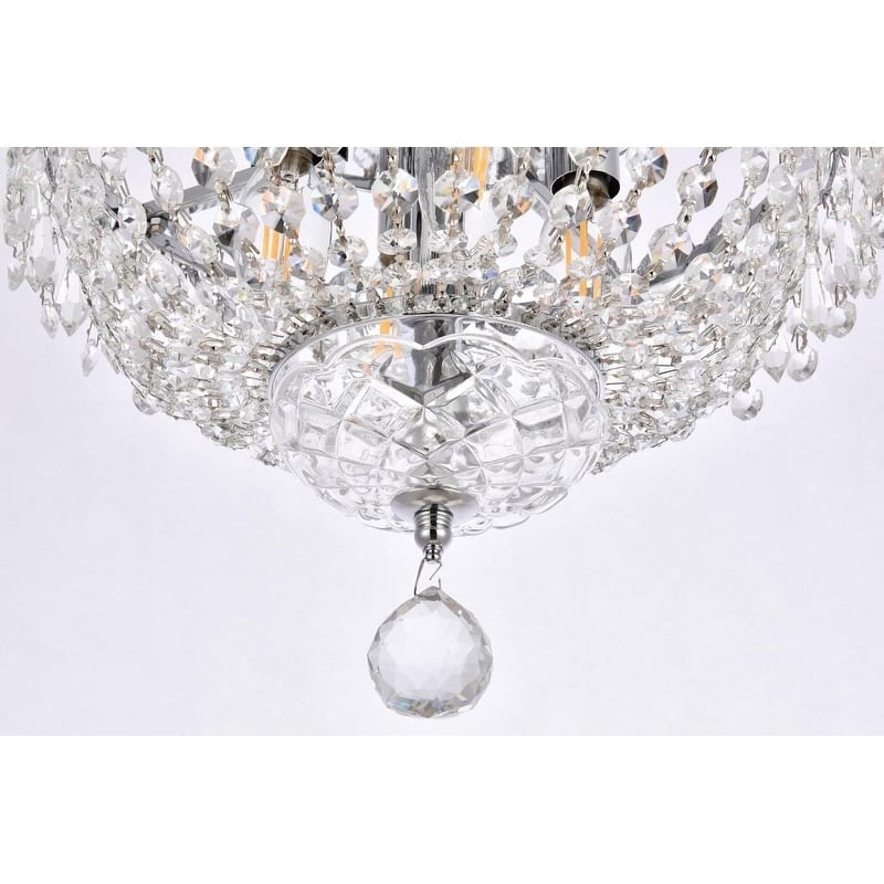 Fleur Illumination 4 light Chrome Flush Mount