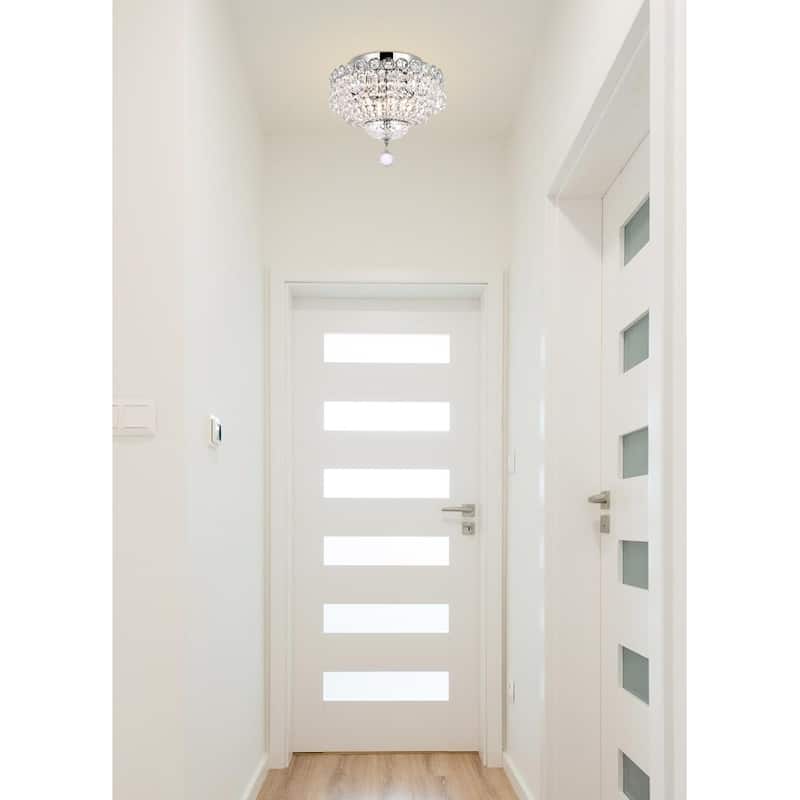 Fleur Illumination 4 light Chrome Flush Mount