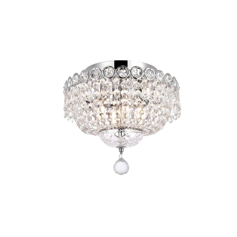 Fleur Illumination 4 light Chrome Flush Mount