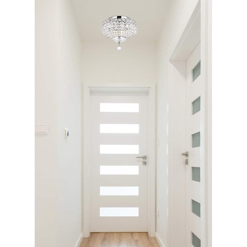 Fleur Illumination 4 light Chrome Flush Mount