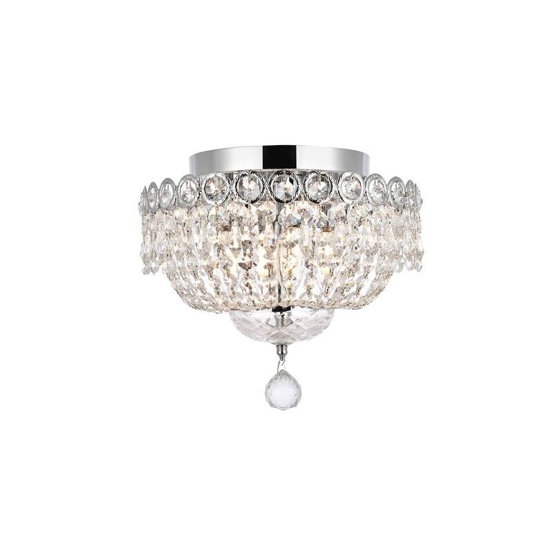 Fleur Illumination 4 light Chrome Flush Mount