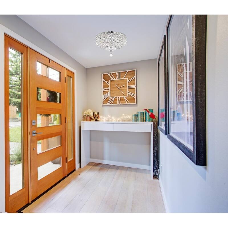 Fleur Illumination 4 light Chrome Flush Mount