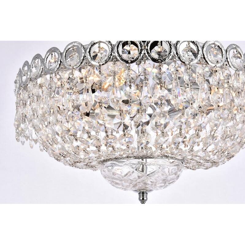 Fleur Illumination 4 light Chrome Flush Mount