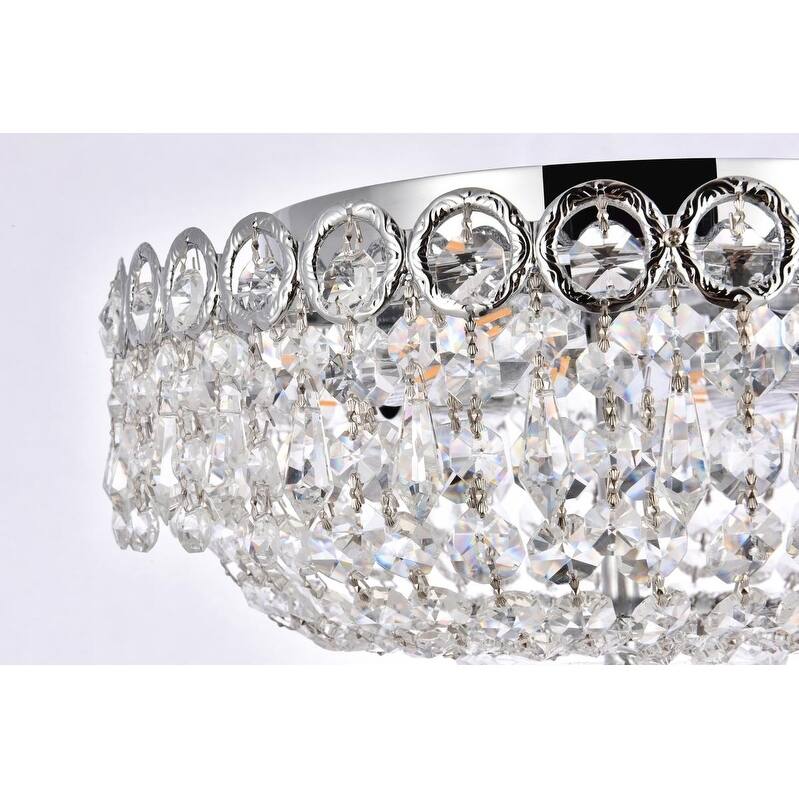 Fleur Illumination 4 light Chrome Flush Mount