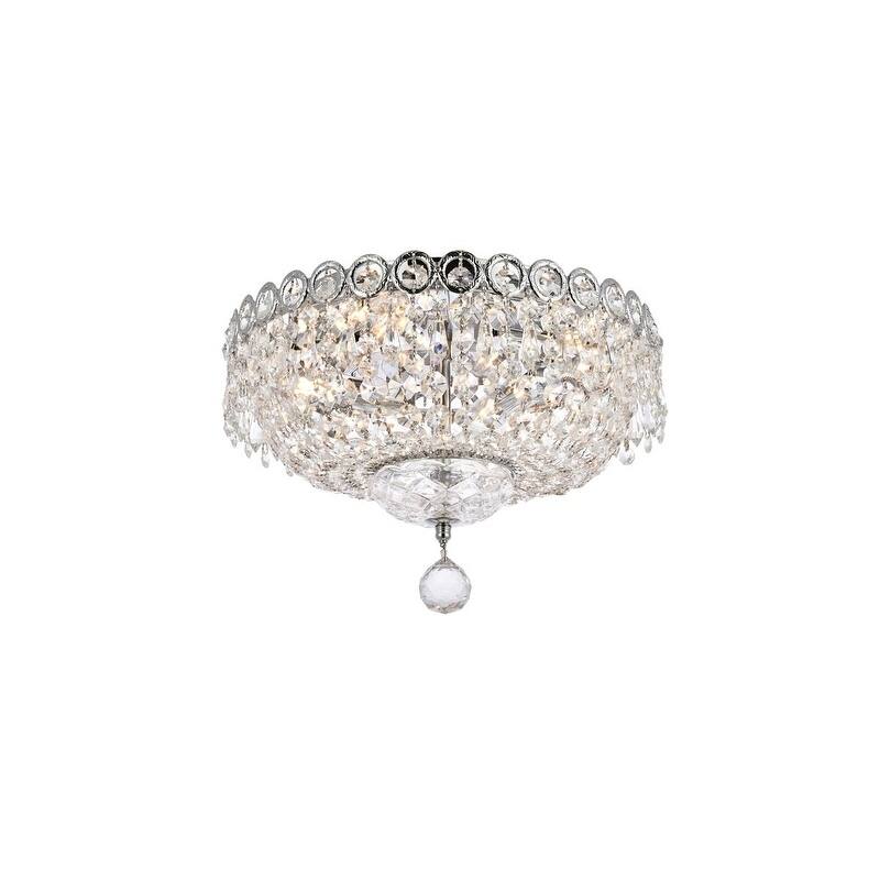 Fleur Illumination 4 light Chrome Flush Mount